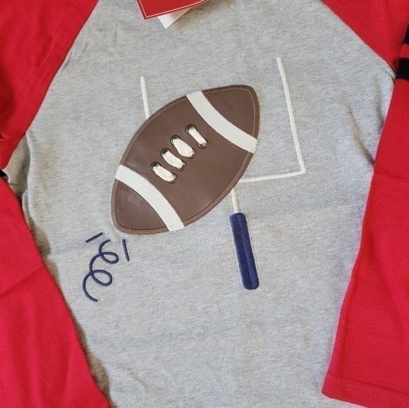 Gymboree Football Raglan Size 8 NWT - Picture 4 of 7